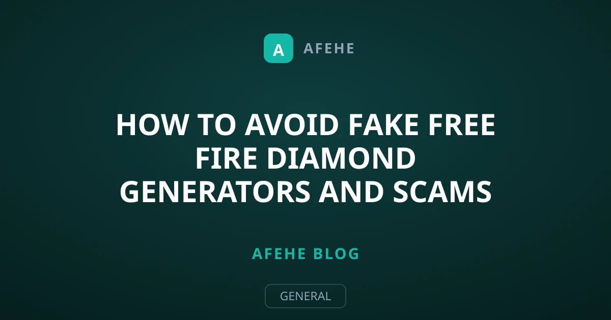 How to Avoid Fake Free Fire Diamond Generators and Scams